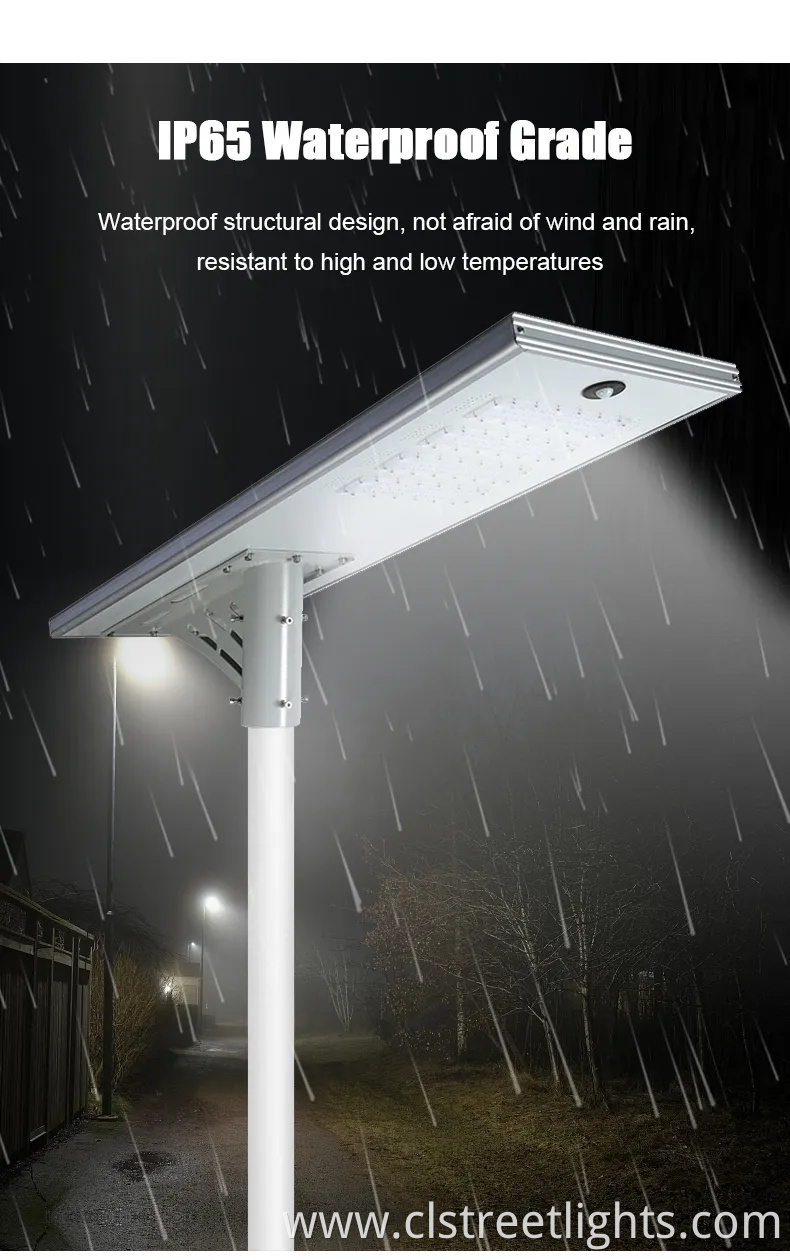 30W 40W 50W 60W All in One Intergrated Outdoor Solar LED Power Garden Street Light